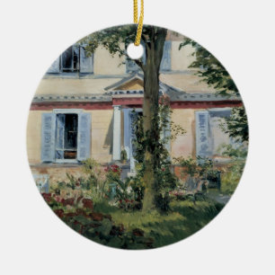 House at Rueil by Edouard Manet, Vintage Fine Art Ceramic Ornament