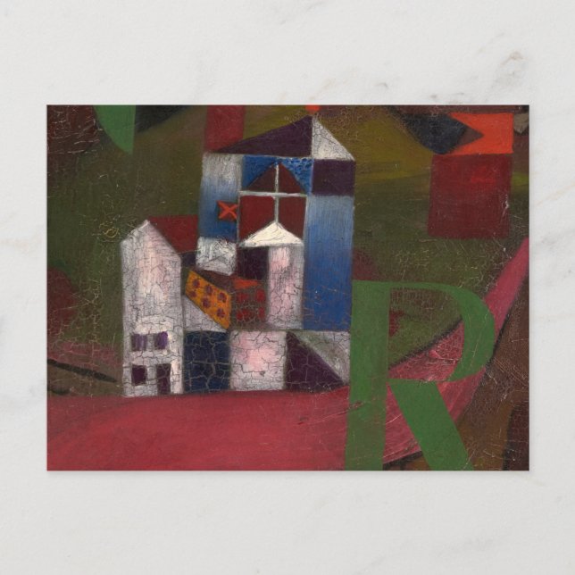 House at the Roadside, Villa R by Paul Klee Postcard (Front)