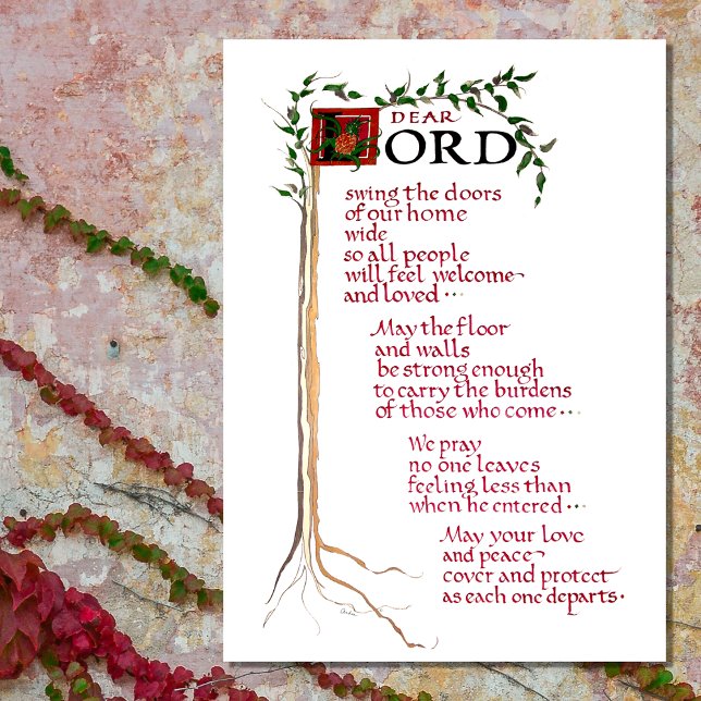 HOUSE BLESSING WELCOME STRONG LOVE PEACE CANVAS PRINT (Creator Uploaded)