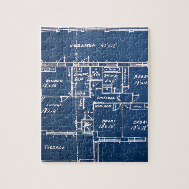 House Blueprints Jigsaw Puzzle (Vertical)