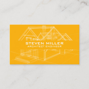 House Blueprints Schematics   Architect Design Bus Business Card