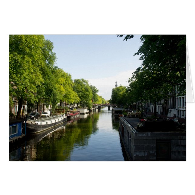 House Boats on Amsterdam Canal (Front Horizontal)