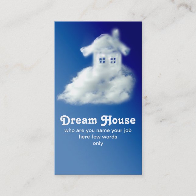 house business card for agent Real Estate Agent (Front)