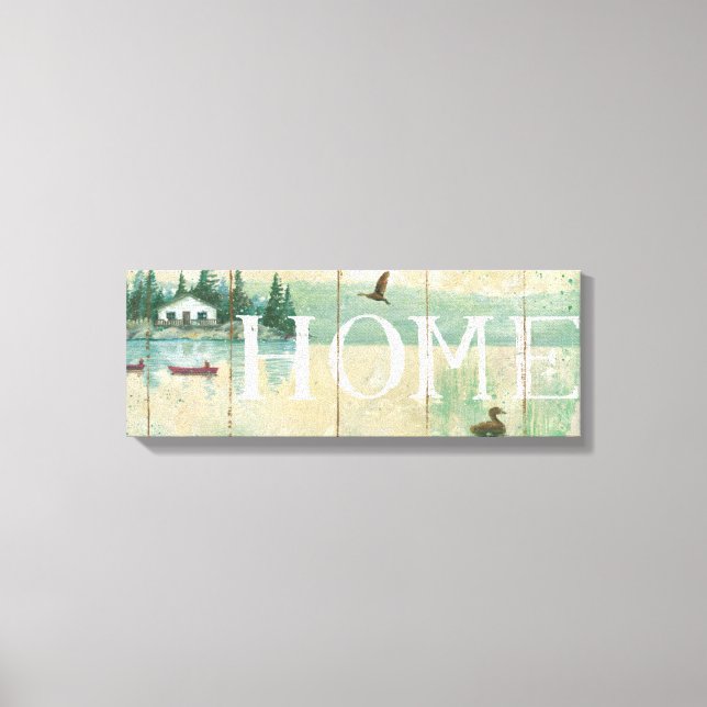 House by the Lake Canvas Print (Front)