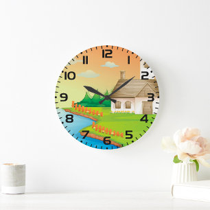 House By The River Large Clock