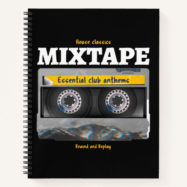 House Classics Mixtape Club Anthems Notebook (Front)