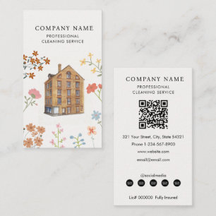 House Cleaner Cleaning Services Professional Business Card