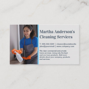 House Cleaner   Maid Services Business Card