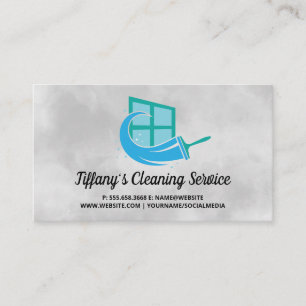 House Cleaners   Window Squeegee   Maid Business Card