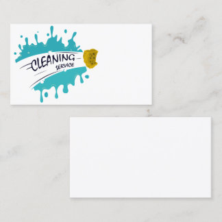 House cleaning business card