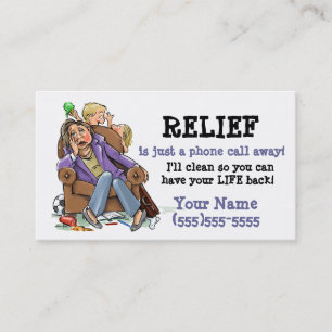 House cleaning business card_2 card