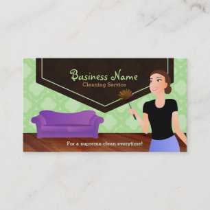 House cleaning business cards