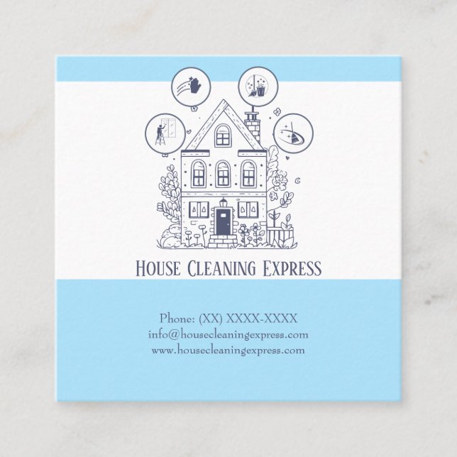 House Cleaning Express Appointment Card (Front)