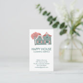 House Cleaning Home Services Charming Business Card (Standing Front)