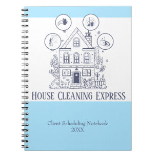 House Cleaning Home Services Charming  Notebook