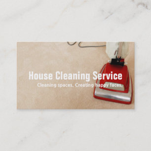 House Cleaning Housekeeper Maid Business Card