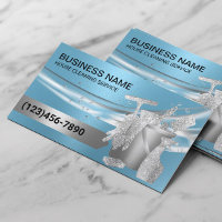 House Cleaning Housekeeping Modern Light Blue