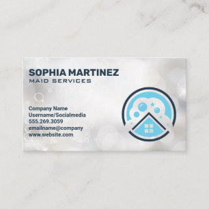 House Cleaning Logo Business Card