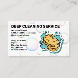 House Cleaning Maid Services Business Card