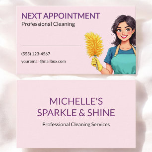 House Cleaning Service Business Appointment Card