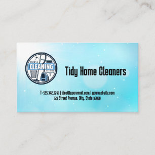 House Cleaning Service   Maid Cleaning Tools Business Card