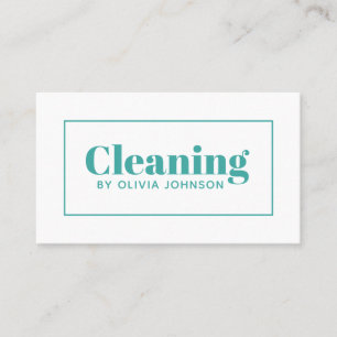 House Cleaning Service Minimal Business Card 