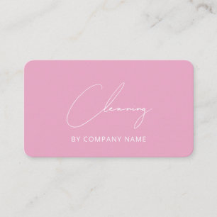 House Cleaning Service Stylish Business Card