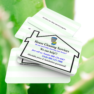 House Cleaning Services Business Card Template