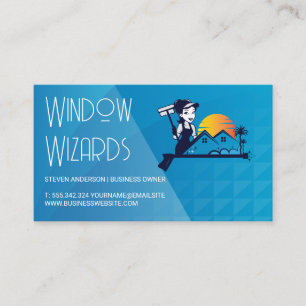 House Cleaning Services Janitor Maids Business Card