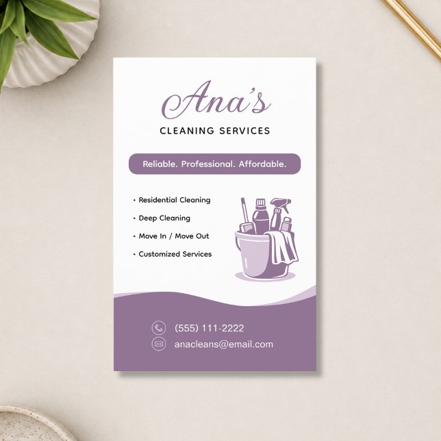 House Cleaning Services Mauve Promotional Flyer (House Cleaning Services Mauve Promotional Flyer)