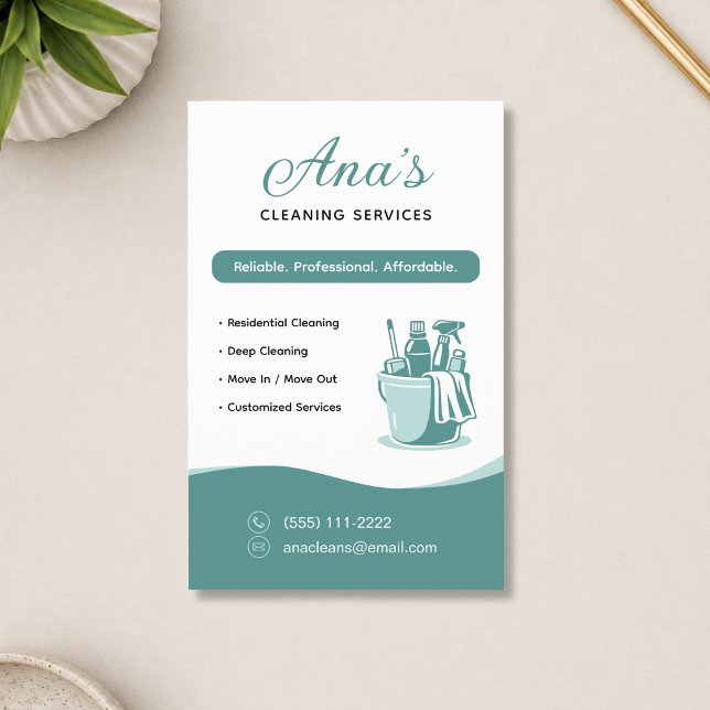 House Cleaning Services Teal Flyer (House Cleaning Services Teal Flyer)