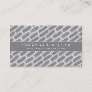 House Construction   Masonry   Grey Bricks Business Card