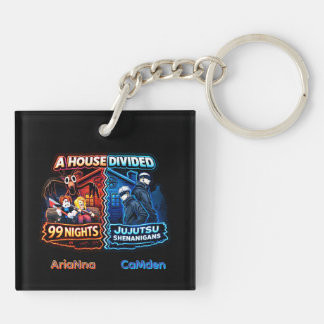 House Divided 99 Nights vs Jujutsu Shenanigans Keychain