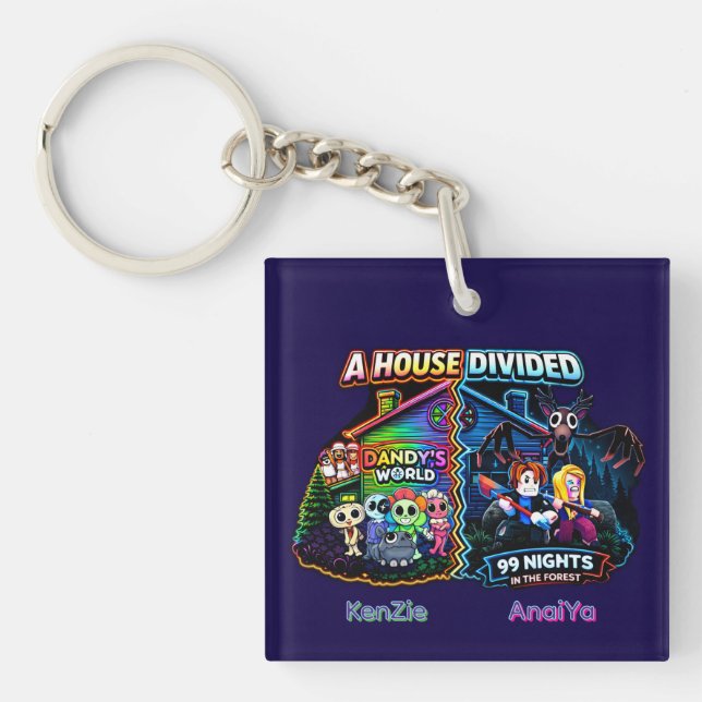 House Divided Dandy’s World vs 99 Nights Keychain (Front)