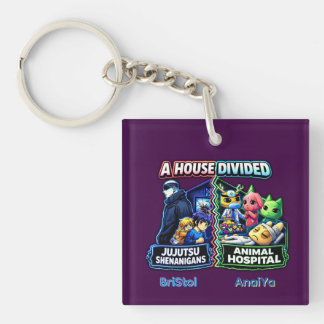 House Divided Jujutsu Shenanigans vs Animal Hosp Keychain