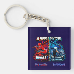 House Divided Rivals vs Strongest Battlegrounds Keychain