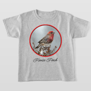 House Finch in Snow - Original Photograph T-Shirt