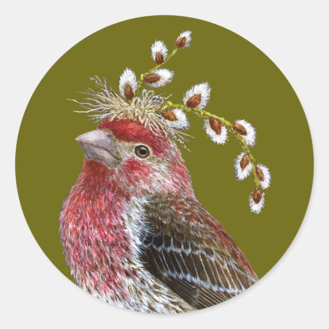 House finch sticker (Front)