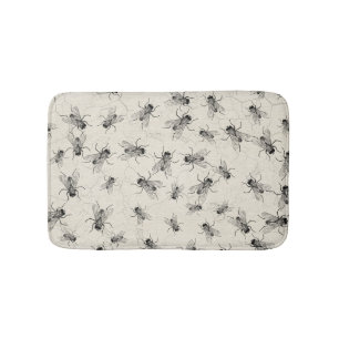 House Fly chaos Bath Mat