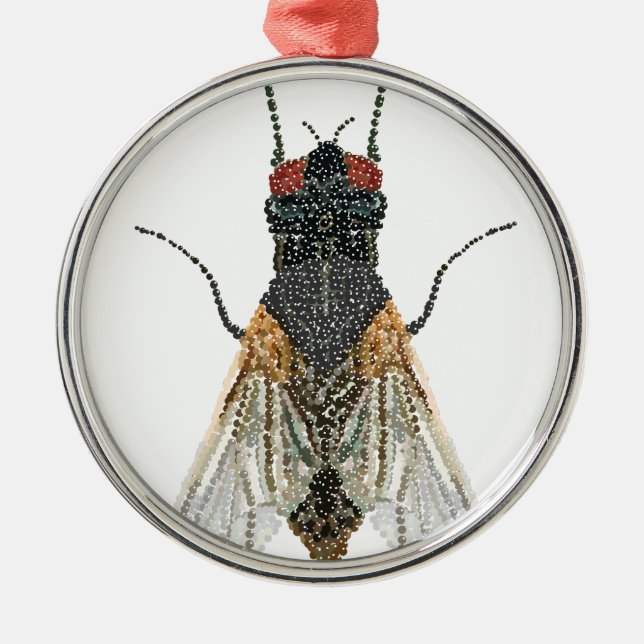 house fly . metal ornament (Front)