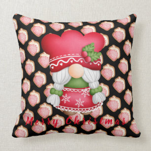House Gnome Customize Text and Colour 20"X20" Throw Pillow