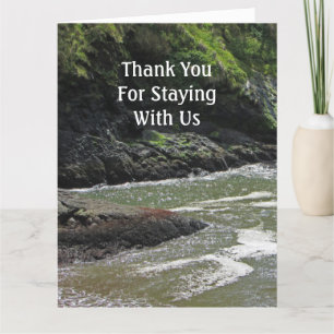 House Guest Thank You Lakeside Lake Home Rental Card