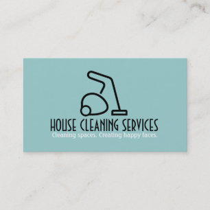 House Home Carpet Cleaning Housekeeper Maid Business Card