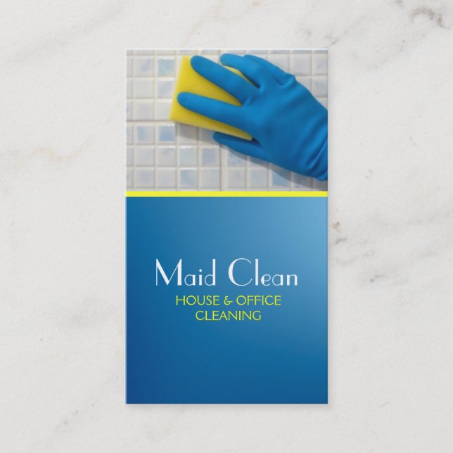 House Home Cleaning, Cleaners Business Card (Front)