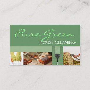 House Home Cleaning Housekeeping Service Business Card