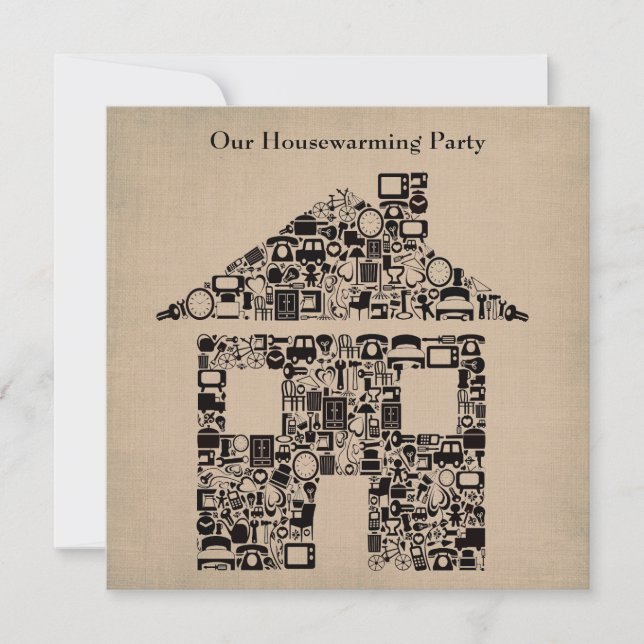 House Home Housewarming Moving Party Invitation (Front)