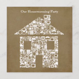 House Home Housewarming Photo Party Invitation