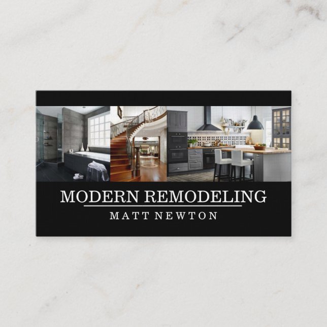 House Home Remodeling Contractor Construction Business Card (Front)