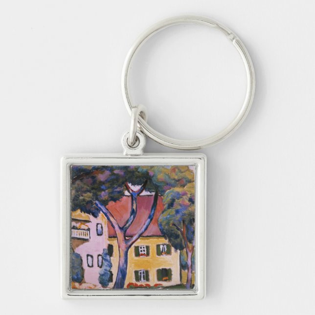 House in a Landscape Keychain (Front)