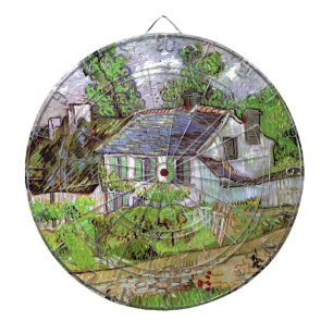 House in Auvers,Vincent van Gogh Dartboard